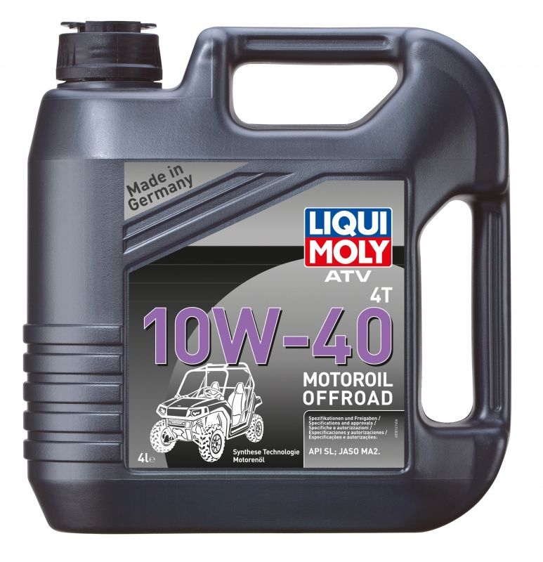 НС-синтетическое моторное масло для 4-тактных мотоциклов ATV 4T Motoroil Offroad 10W-40 4L